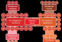 Positional changes of consonants