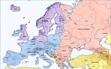 Caracteristicile cuprinzătoare ale Europei de Sud