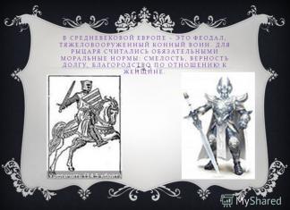 The Middle Ages: the time of knights and castles prepared by primary school teacher MKOU Chervlenovskaya Sosh Kovaleva e